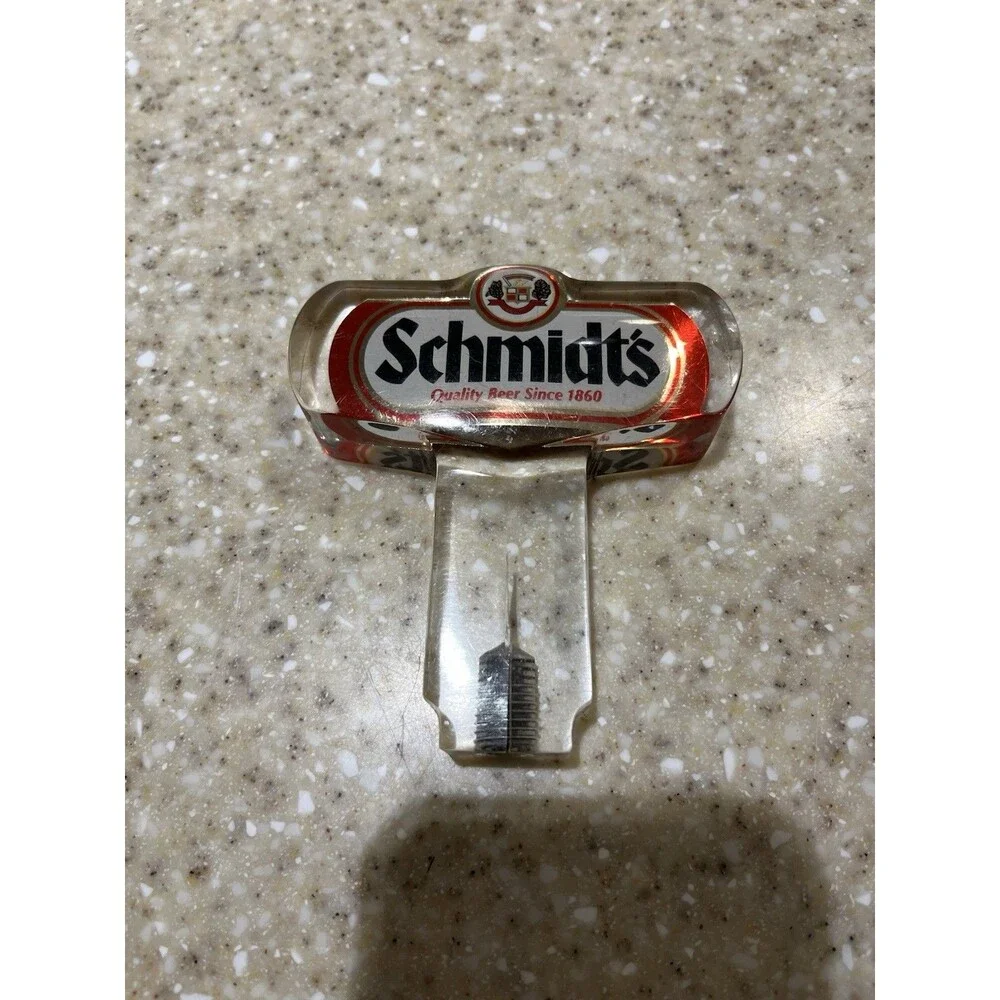 VTG 1960s70s Schmidt's Beer Tap Handle Pull Knob Schmidts Schmidt NOS